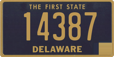 DE license plate 14387