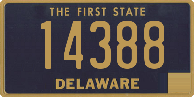 DE license plate 14388