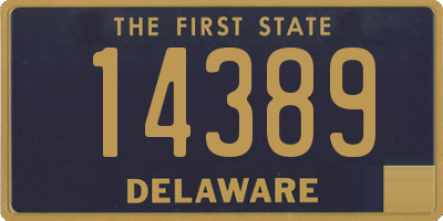 DE license plate 14389