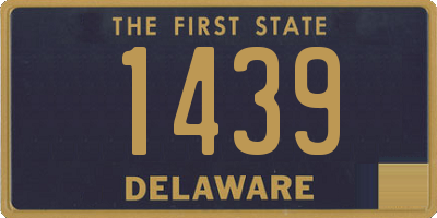 DE license plate 1439