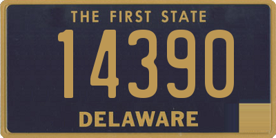 DE license plate 14390