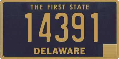 DE license plate 14391