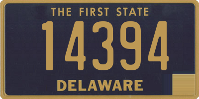 DE license plate 14394