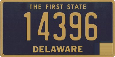 DE license plate 14396