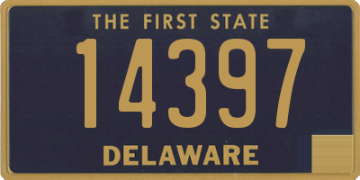 DE license plate 14397