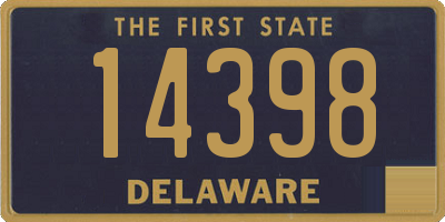 DE license plate 14398