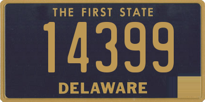 DE license plate 14399