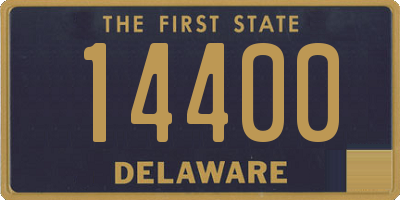 DE license plate 14400