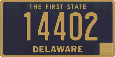 DE license plate 14402