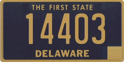 DE license plate 14403