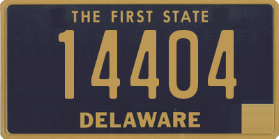 DE license plate 14404
