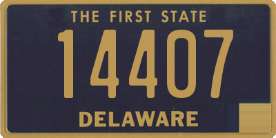 DE license plate 14407