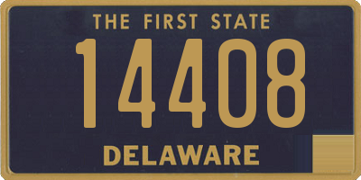 DE license plate 14408