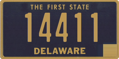 DE license plate 14411