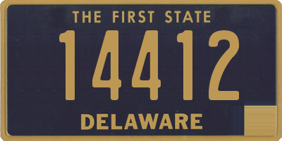 DE license plate 14412