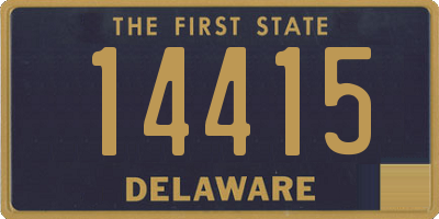 DE license plate 14415