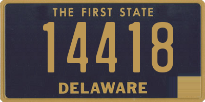 DE license plate 14418