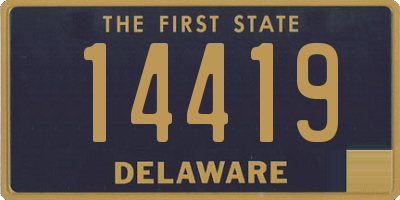 DE license plate 14419