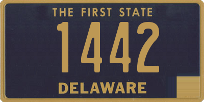 DE license plate 1442