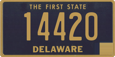 DE license plate 14420