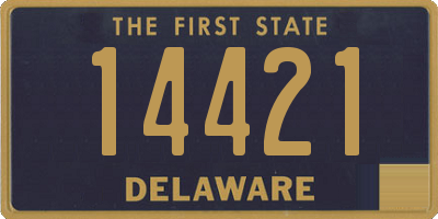 DE license plate 14421