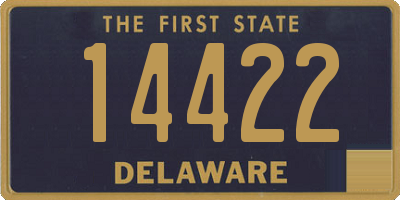 DE license plate 14422