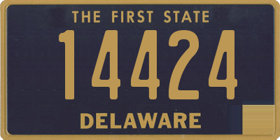 DE license plate 14424