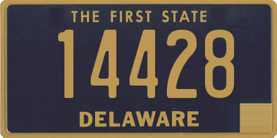 DE license plate 14428