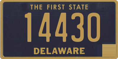 DE license plate 14430