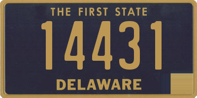 DE license plate 14431