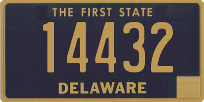 DE license plate 14432