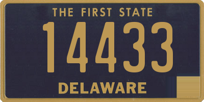 DE license plate 14433