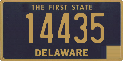 DE license plate 14435