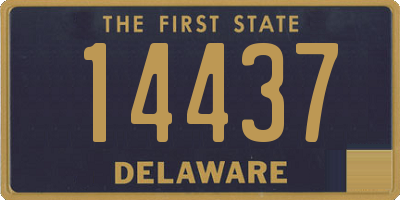 DE license plate 14437