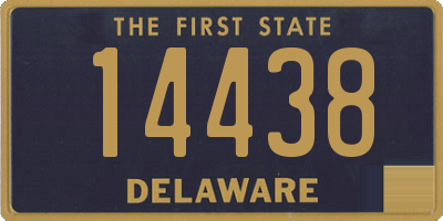 DE license plate 14438