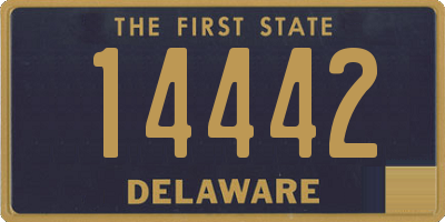 DE license plate 14442