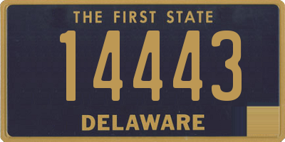 DE license plate 14443