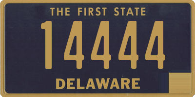 DE license plate 14444