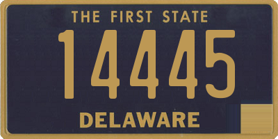 DE license plate 14445