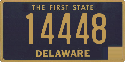 DE license plate 14448