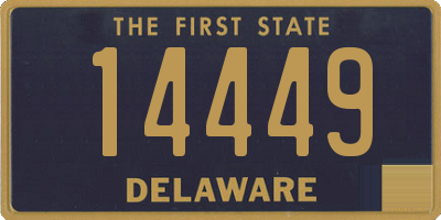 DE license plate 14449