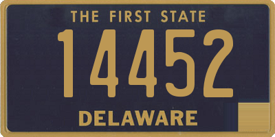 DE license plate 14452