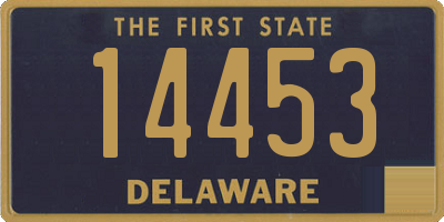 DE license plate 14453