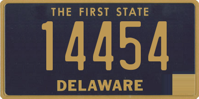 DE license plate 14454