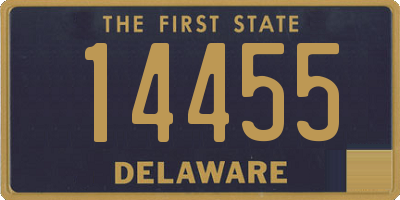 DE license plate 14455