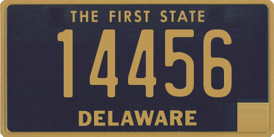 DE license plate 14456