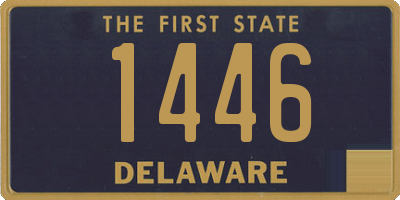 DE license plate 1446