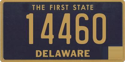 DE license plate 14460