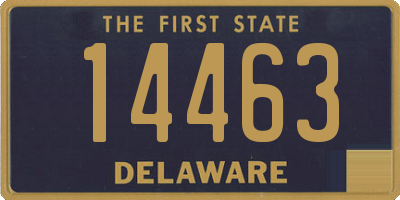 DE license plate 14463