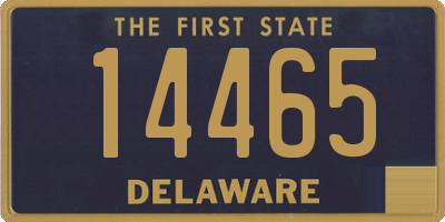 DE license plate 14465